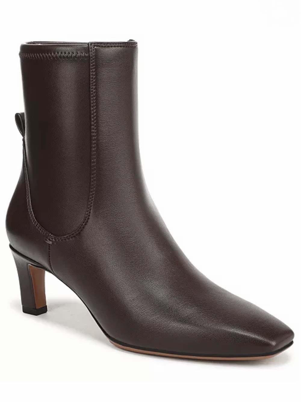Franco Sarto Tarrin Chocolate Brown Square Toe Boots Brand New in Box